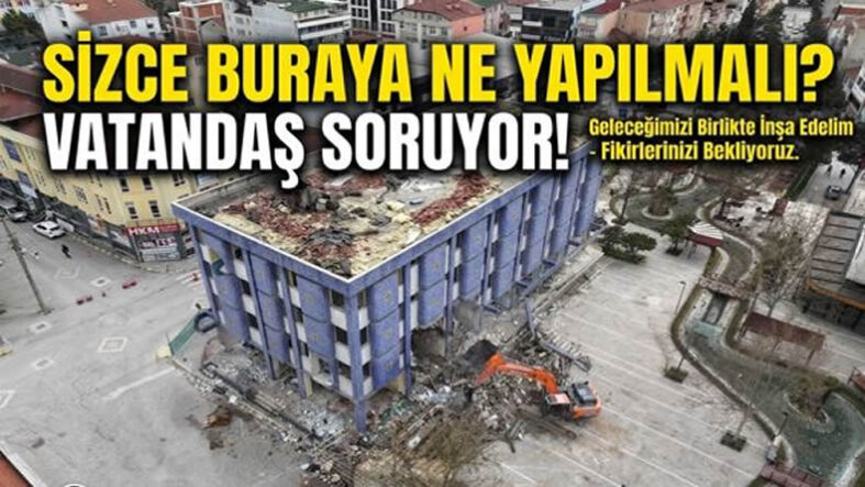 Pamukova’nın Kalbinde Boş Alan Tartışması; Yıkılan Mavi Bina Yerine Ne Yapılmalı?