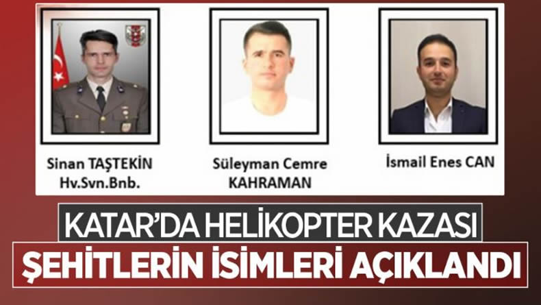 Katar’da Askeri Helikopter Faciası3 Türk Personel Şehit Oldu…