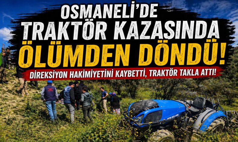 Çerkeşli Köyü Mevkiinde Traktör Kazası! Ölümden Döndüler…