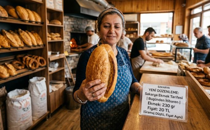 Sakarya’da Ekmekte Yeni Dönem: Gramaj Düştü, Fiyat Sabit Kaldı..