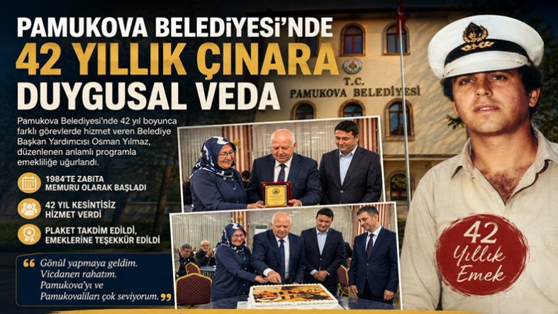 Pamukova Belediyesi’nde 42 Yıllık Emek Alkışlarla Uğurlandı..