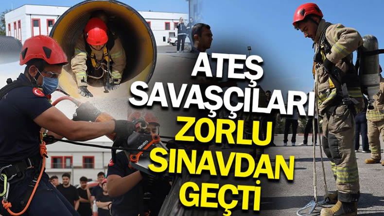 Ateş savaşçıları Sakarya’da zorlu sınavdan geçti..