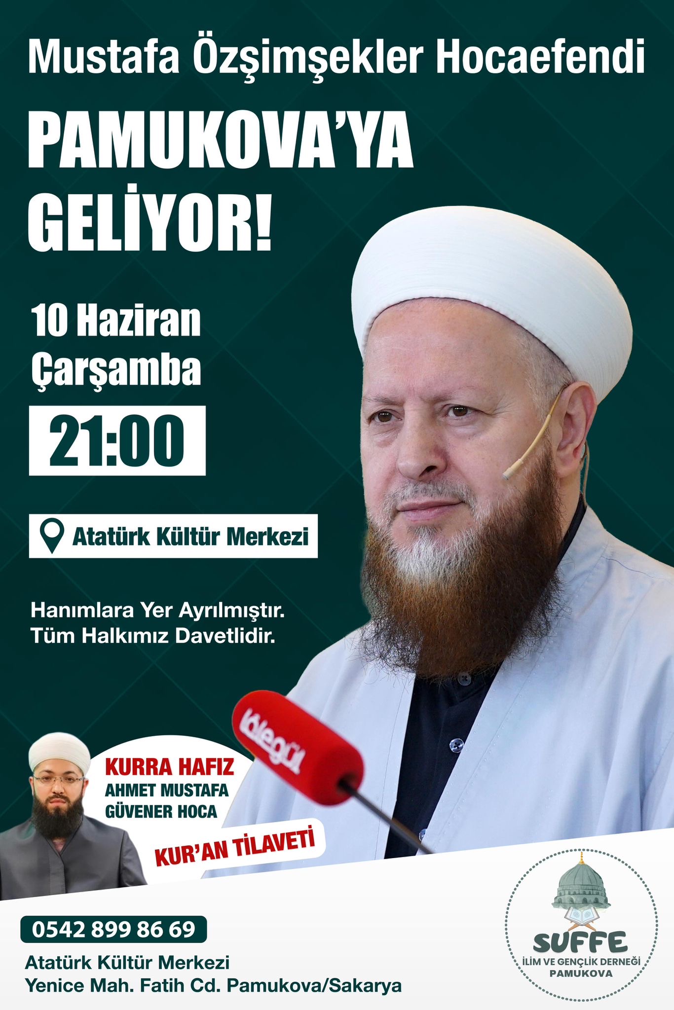 Suffe İlim ve Gençlik Derneği’nden Pamukova’da Manevi Etkinlik
