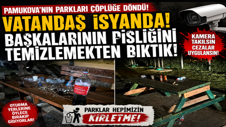 Parklardaki Sorumsuzluk Tepki Çekiyor! Vatandaşlar İsyan Etti…