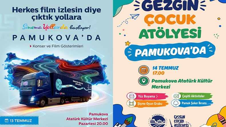 Pamukova Atatürk Kültür Merkezi’nde Dopdolu Etkinlik Programına Davet…