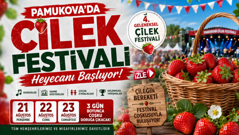 Pamukova’da Festival Coşkusu! Çilek Festivali İçin Geri Sayım Başladı…
