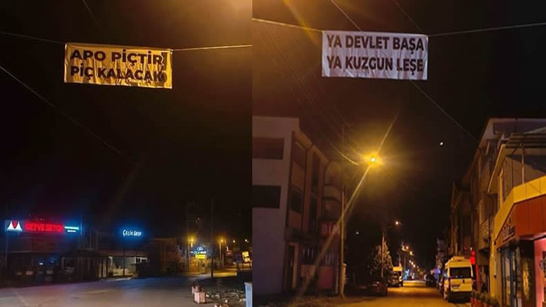 Geyve Yörükler Mahallesi’nde Gece Saatlerinde İki Yeni Pankart Asıldı…