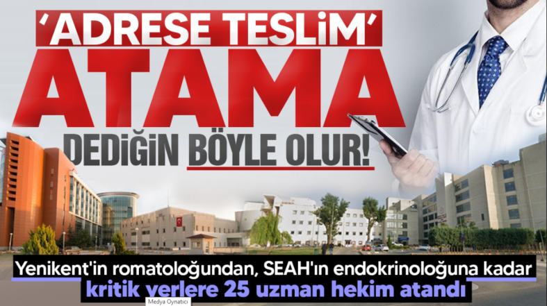Sakarya’ya 25 uzman hekim atandı! Pamukova’ya Bir Uzman Doktor…