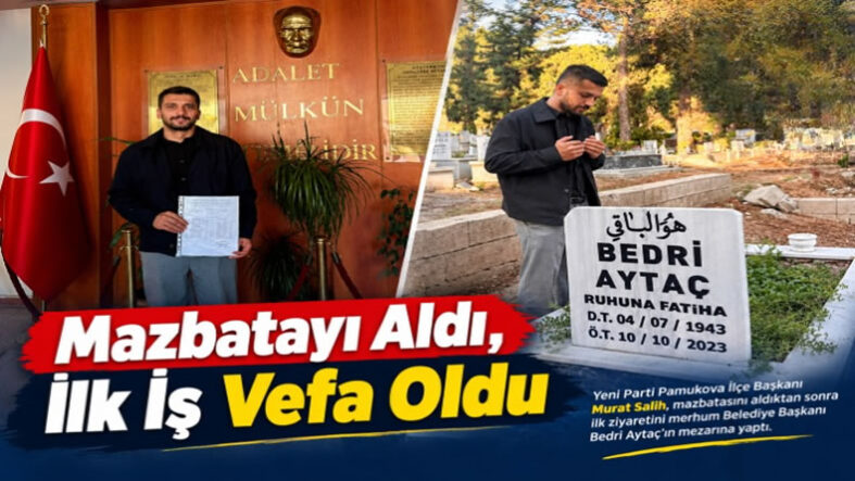 Yeni Parti İlçe Başkanı Murat Salih;  Göreve Ahde Vefayla Başladı…