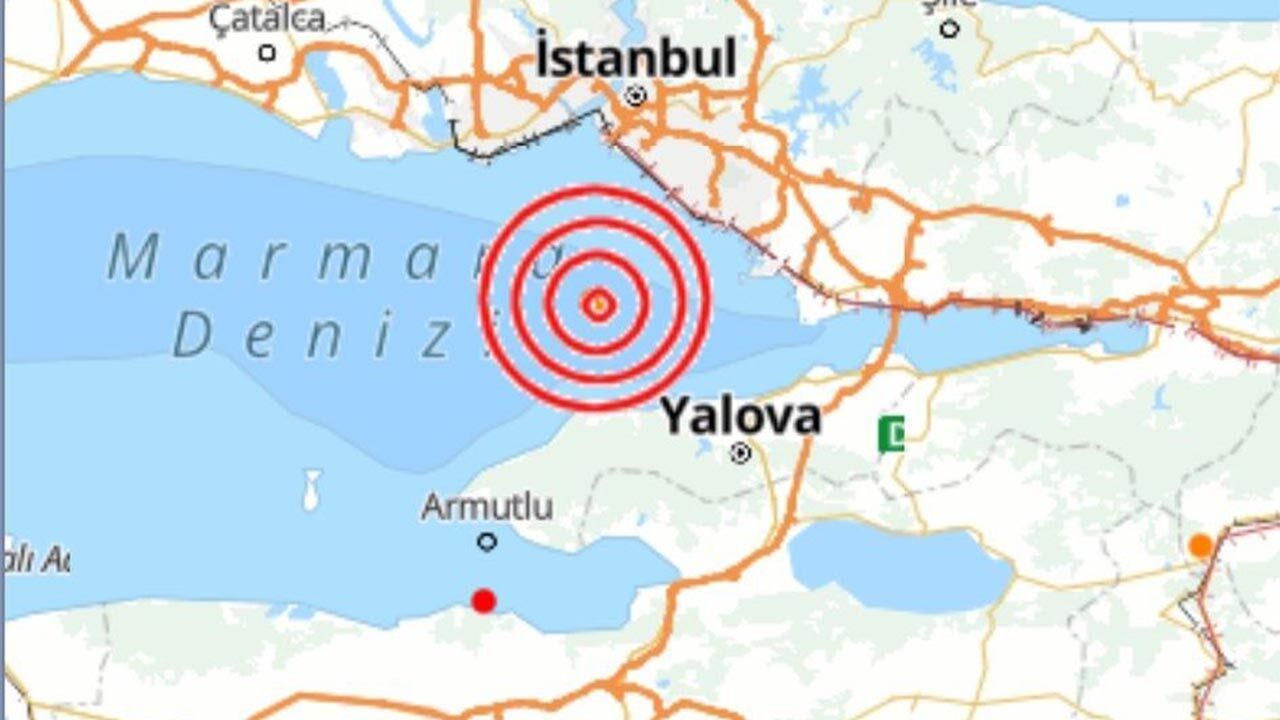 Yalova açıklarında deprem meydana geldi!
